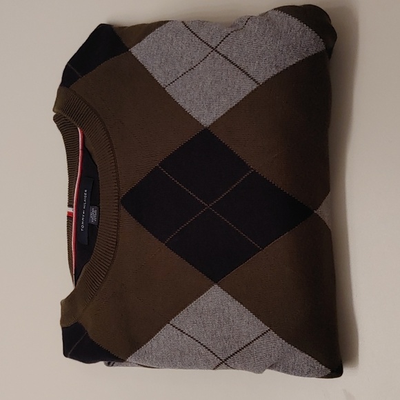 NWOT Tommy Hilfiger Men's Argyle Sweater Size XXL - Picture 3 of 9